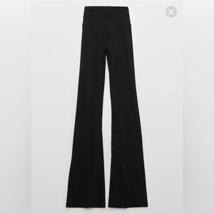 COPY - Aerie Black High Waisted Crossover Flair Leggings